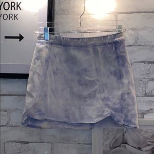 Pacsun Cloudy bleach dye Mini skirt
